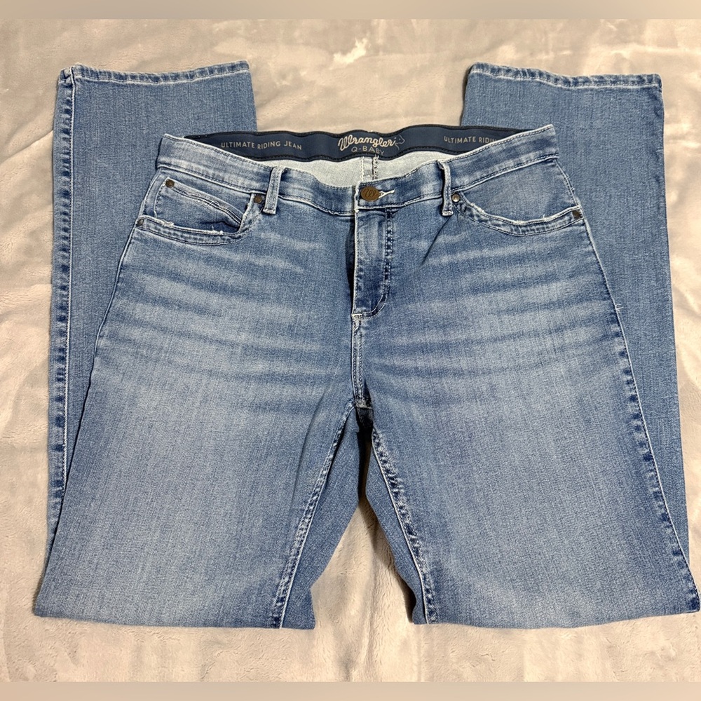 Women’s Wrangler Q-Baby BootCut Jeans Size 15 34 Inch Inseam